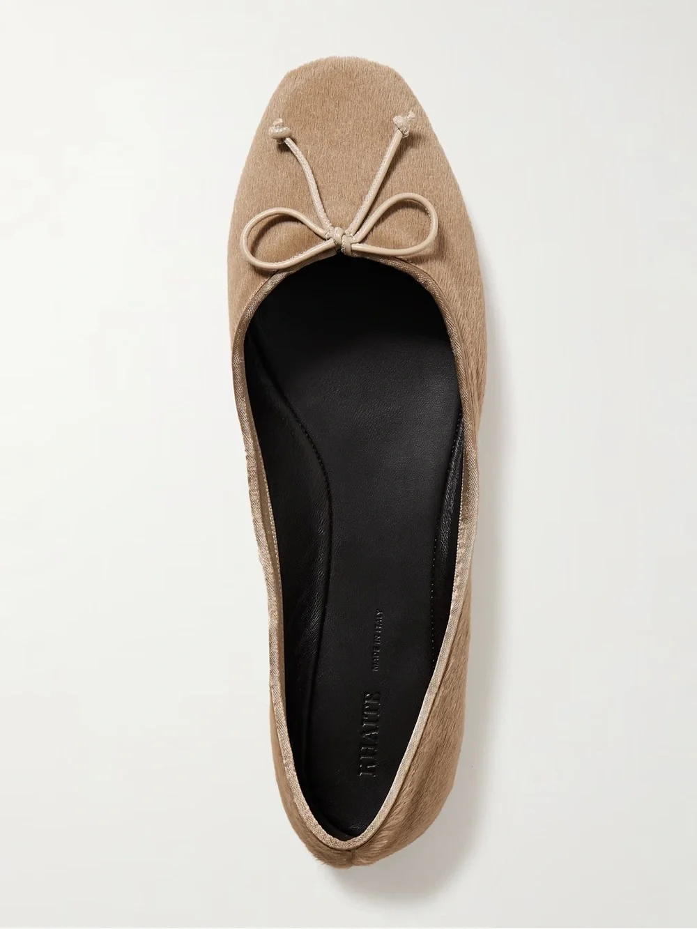 KHAITE Charlotte Ballerina Flats in Barley Haircalf (never worn)